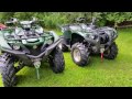 2016 vrs 2007 yamaha grizzly 700 comparison walk around