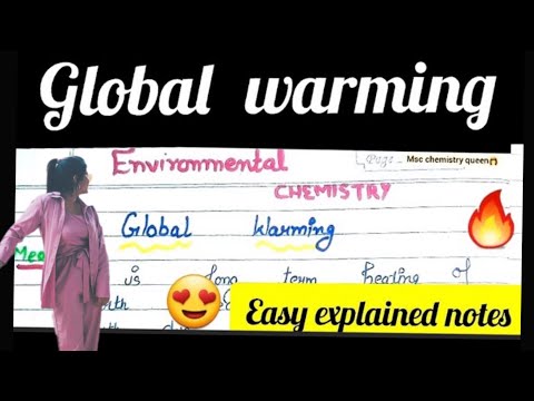 GLOBAL WARMINGHindi|ENVIRONMENTAL CHEMISTRY|Msc Chemistry Sem4, reason for global warming,effects