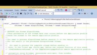 Encrypt and Decrypt AppTethering Data in C++Builder