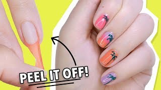 THESE POLISHES PEEL OFF! *NEW* Little Ondine Carnivals Collection + Watercolor Palm Tree Nail Art