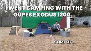 I went camping with the OUPES Exodus 1200... sort of... See how this new solar generator performed.