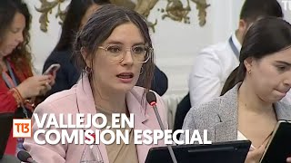 Ministra Vallejo expone en comisión investigadora por caso contra Manuel Monsalve