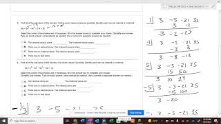 PreCalc - 2.4B Rational Zeros Theorem