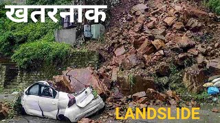Landslide Makes Influencers Run For Their Lives #viral #shortsvideo#shorts
