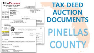 Pinellas County - Locate all Info and Documents for Tax Deed Auction Excess Proceeds Claims