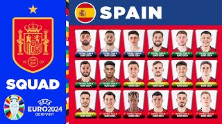 SPAIN SQUAD EURO 2024 | SPAIN SQUAD DEPTH EURO 2024 | UEFA EURO 2024 GERMANY