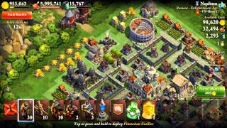 DomiNations High Level Attacks MAXED ATTACKS AND DEFENSE