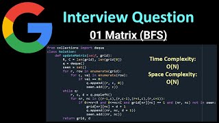 01 Matrix - BFS - Python