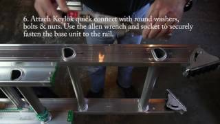 Levelok Quick Connect Ladder Leveler installation on Werner D1200 3 Extension Ladder