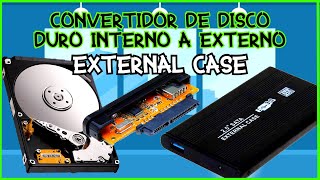 Review Convertidor de HDD Disco duro interno a Disco duro Externo External Case de SATA a USB 2.5