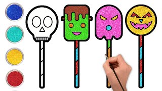 कैसे बनाएं एक प्यारा सा Halloween Candy | Spooky Drawing for Kids \u0026 Toddlers | How to Draw Candy