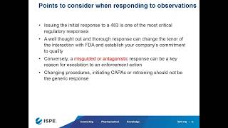 Frequent US FDA Observations 2019  \u0026 How to Respond to FDA