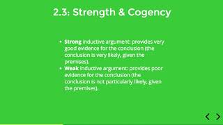 1.2.3 Strength & Cogency
