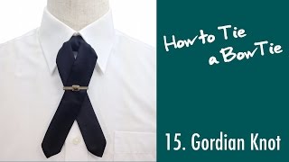 蝶ネクタイの結び方 15.又の字結び スライド版|15.Gordian Knot| Slide Version | How to Tie a BowTie