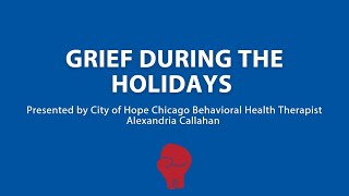 Grief During the Holidays