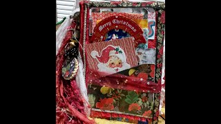 (SOLD thanks)Santa Brings Presents! Large Christmas Junk Journal