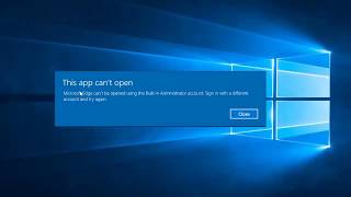 How To Fix This App Can't Open Error In Windows 10