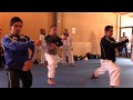 Male Team Kata Austria warming up before the competition | WORLD KARATE FEDERATION