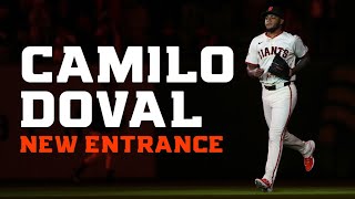 Camilo Doval's New Entrance is FIRE | Upgraded Lighting Effects at Oracle Park |