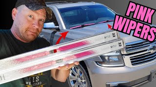 I Put PINK WIPERS On My Wife's Suburban... [CLIX WIPERS install and review]