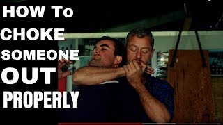 How To Choke Someone Out PROPERLY