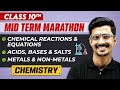 Complete CBSE Chemistry - Class 10th | MID Term in One Shot | Marathon Series 🔥