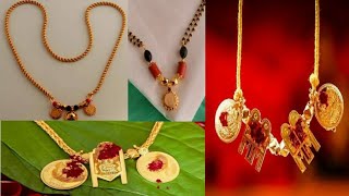 gold south Indian mangalsutra designs # traditional mangalsutra designs