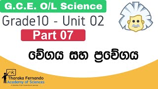 Grade 10 - Unit 02 - Part 07 - වේගය සහ ප්‍රවේගය (Speed and Velocity)