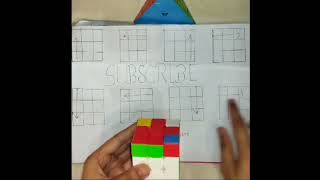 how to solve rubik's cube 3x3 - cube solve magic trick formula #shorts #viral