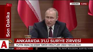 Rus lider Putin: Türkiye ve İran terörle mücadelede güçlerini birleştirecekler