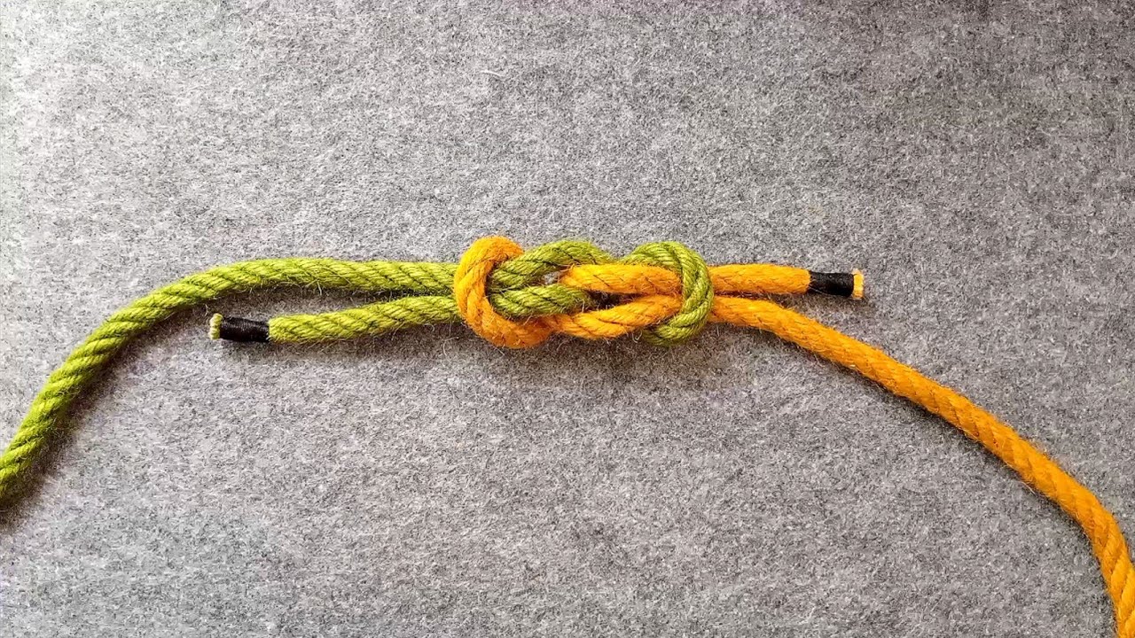 How To Tie Two Ropes Together | How To Tie The Reever Knot - YouTube