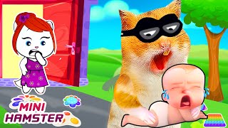 Go Away, Stranger Hamster MiMi! Baby Boss Got Lost | MINI HAMSTER