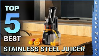 Top 5 Best Stainless Steel Juicers | Quiet Motor, Heavy Duty, Commercial Grade | Review 2023