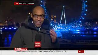 BBC News New Years Eve London fireworks