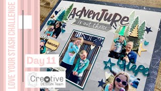 Day 11 Love Your Stash | Create Balance With Embellishments in Scrapbooking | Creative Design Team