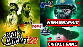 Top 5 High Graphics Cricket Game🏏For Android📱 #shorts #cricket #gameplay