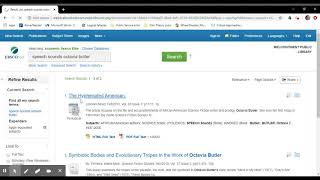Finding Full Text on EBSCO- Composition and Reading II