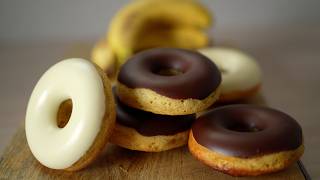 Chocolate Banana Baked Donut チョコバナナ焼きドーナツ