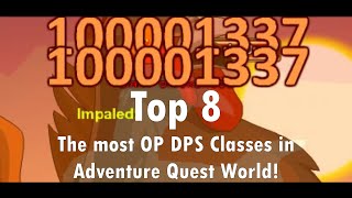 TOP 8 OP DPS CLASSES IN AQW