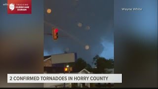 Two tornadoes touched down in Horry County