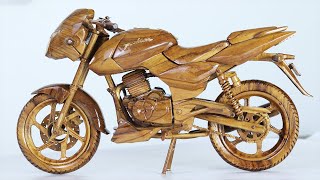 BAJAJ PULSAR 180 || How to Make Wooden Bike Model ||