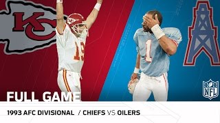 1993 AFC Divisional: Montana Upsets the Oilers | Chiefs vs. Oilers | NFL  Game