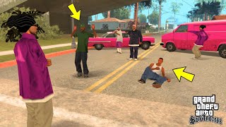 WHAT HAPPENS IF BALLAS ATTACKS GROVE STREET BEFORE FINAL MISSION OF GTA SAN ANDREAS?