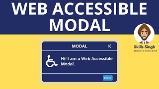 How to Make a Modal Web Accessible (with ARIA & JavaScript) – Step-by-Step Guide!