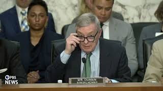 WATCH: Sen. Durbin questions Attorney General Bondi on National Guard deployment, Trump’s Qatar jet