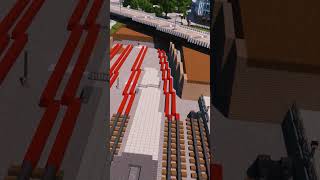 Building a Train Station #minecraft #shorts