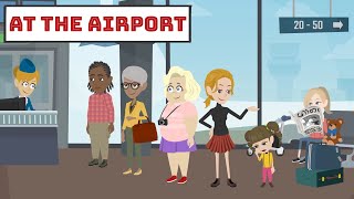 At The Airport 👉  English Speaking Practice For Beginners | Daily English Conversation