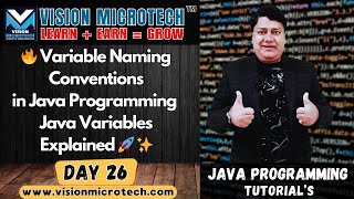 🔥 Variable Naming Conventions in Java Programming | Java Variables Explained 🚀 ✨
