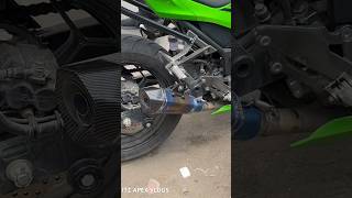 Installing DB killer in Akrapovic exaust Kawasaki Ninja 😍❤️ #shorts #akrapovic #kawasaki #bike