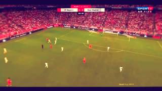 Lewandowski perde gol facin facin - Bayern v R. Madrid - Audi Cup 2015